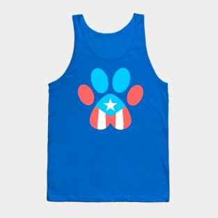 Puerto Rico Flag Pet Paw Boricua Tank Top